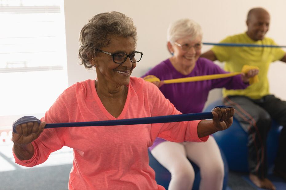 seated resistance band exercises for seniors