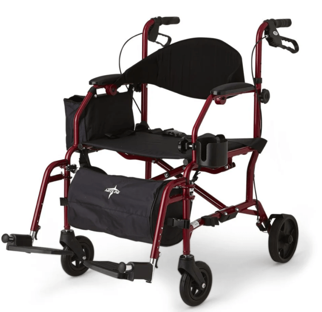 medline translator rollator/transport chair