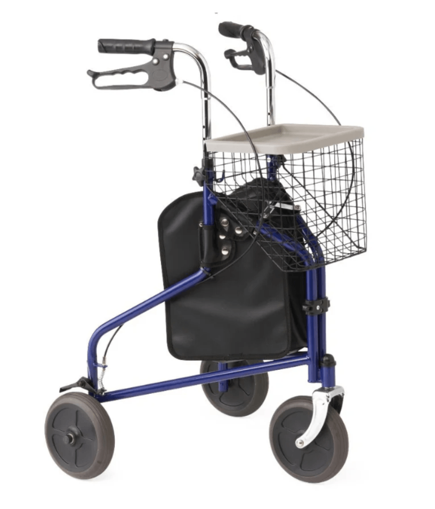 medline 3 wheel walker