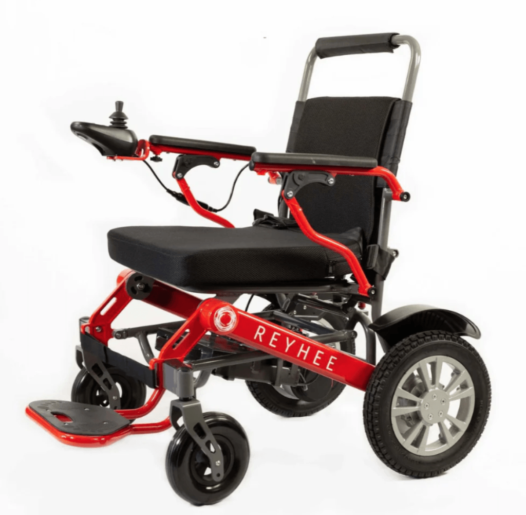 reyhee roamer folding power chair