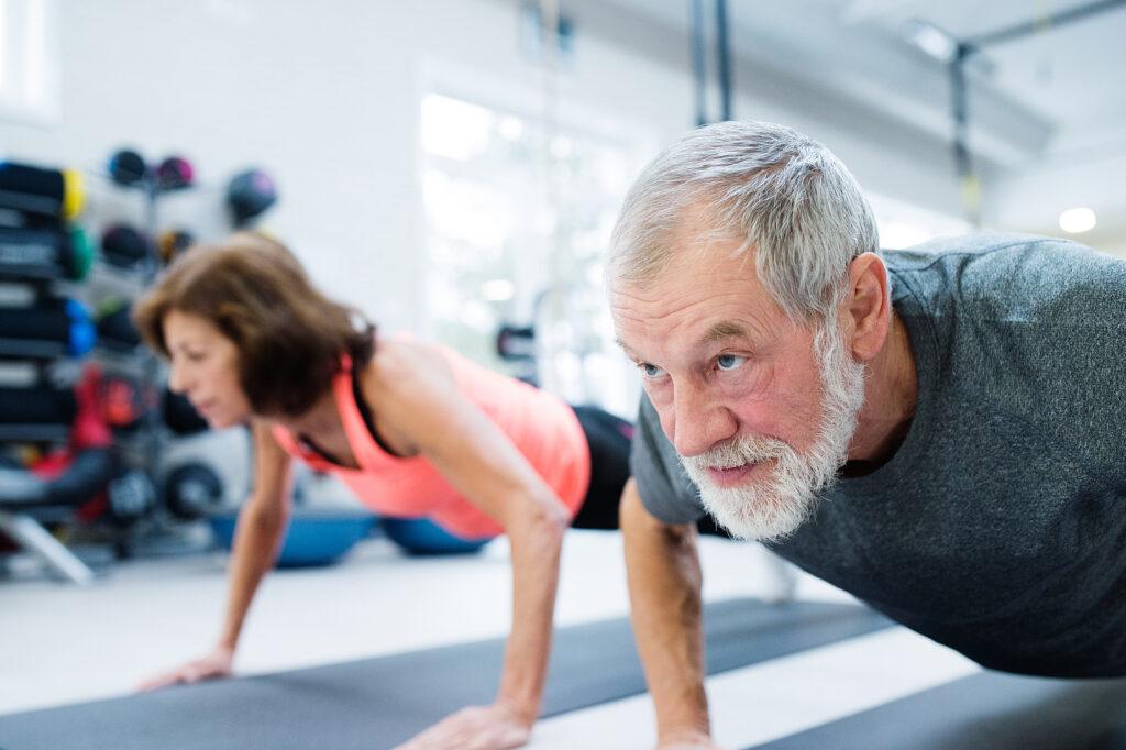 seniors exercising