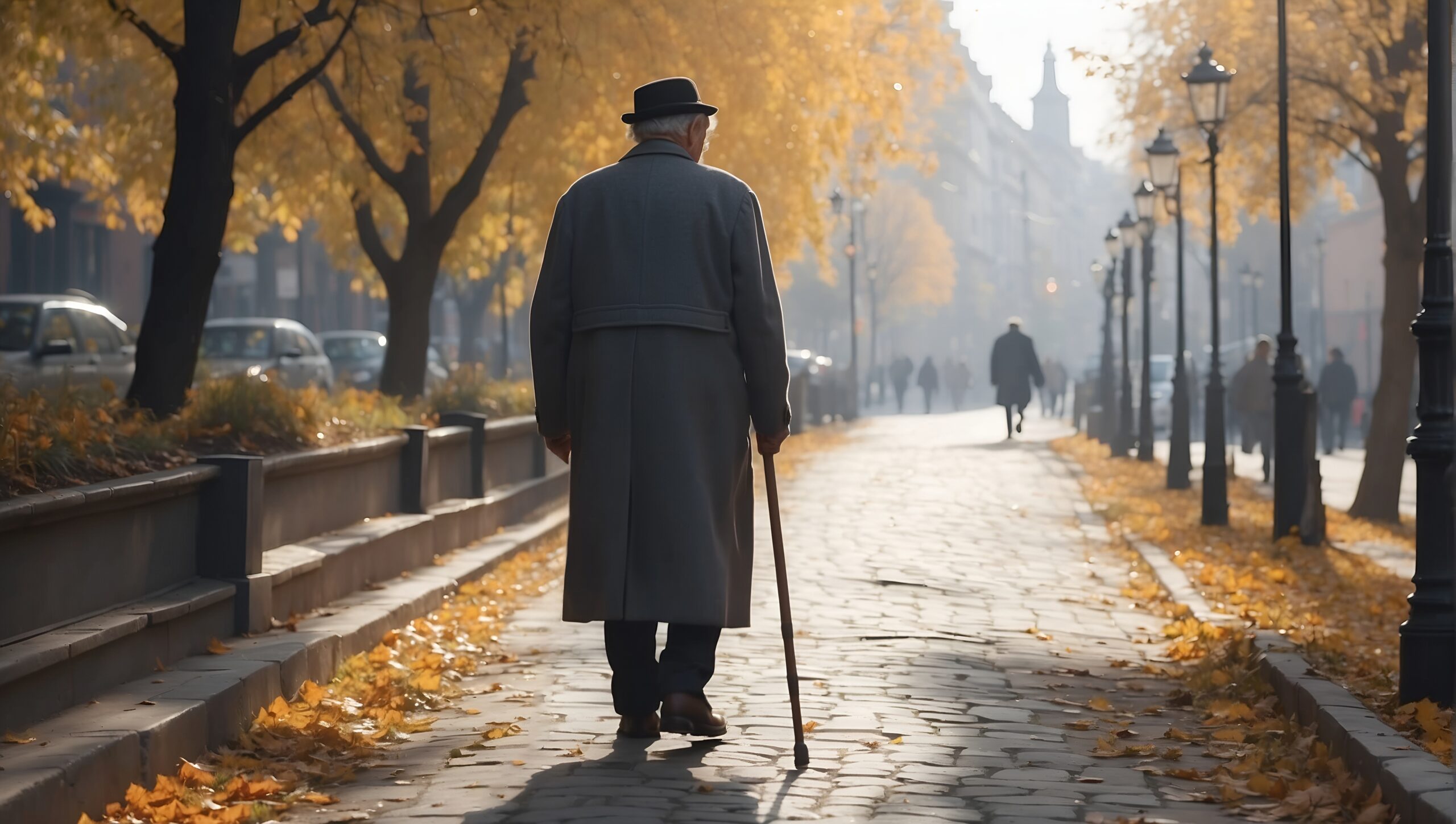 why seniors walk slowly