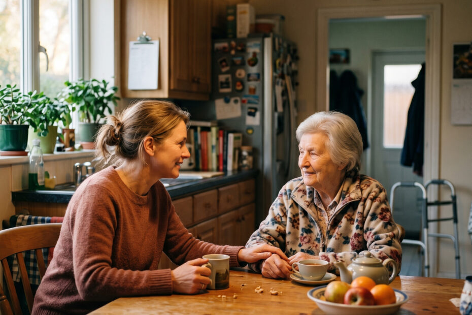 talking to senior parent about fall risk
