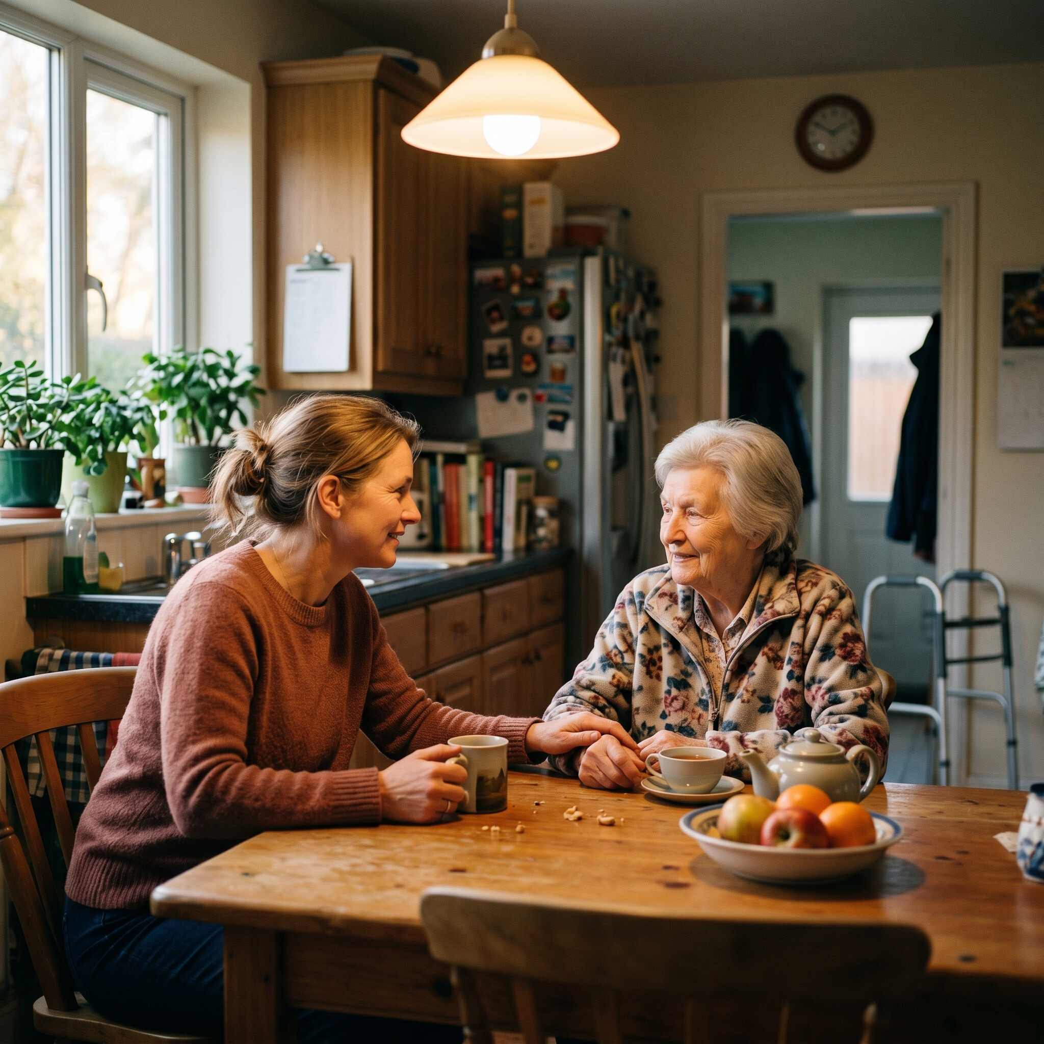 talking to senior parent about fall risk