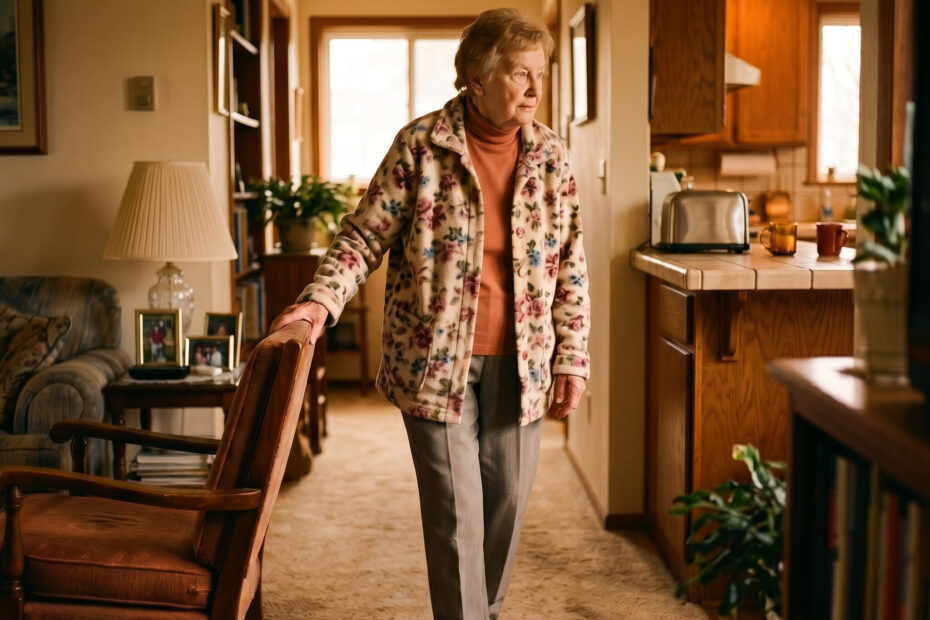 signs an elderly parent needs a walker or cane