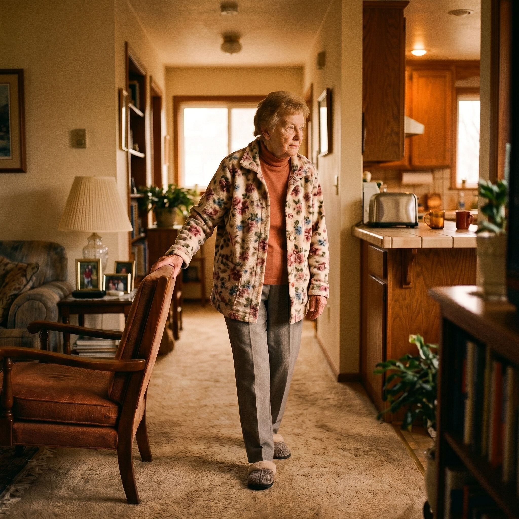 signs an elderly parent needs a walker or cane
