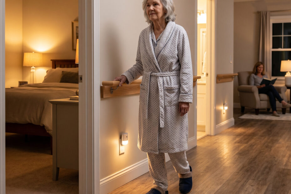 how to prevent nighttime falls in seniors