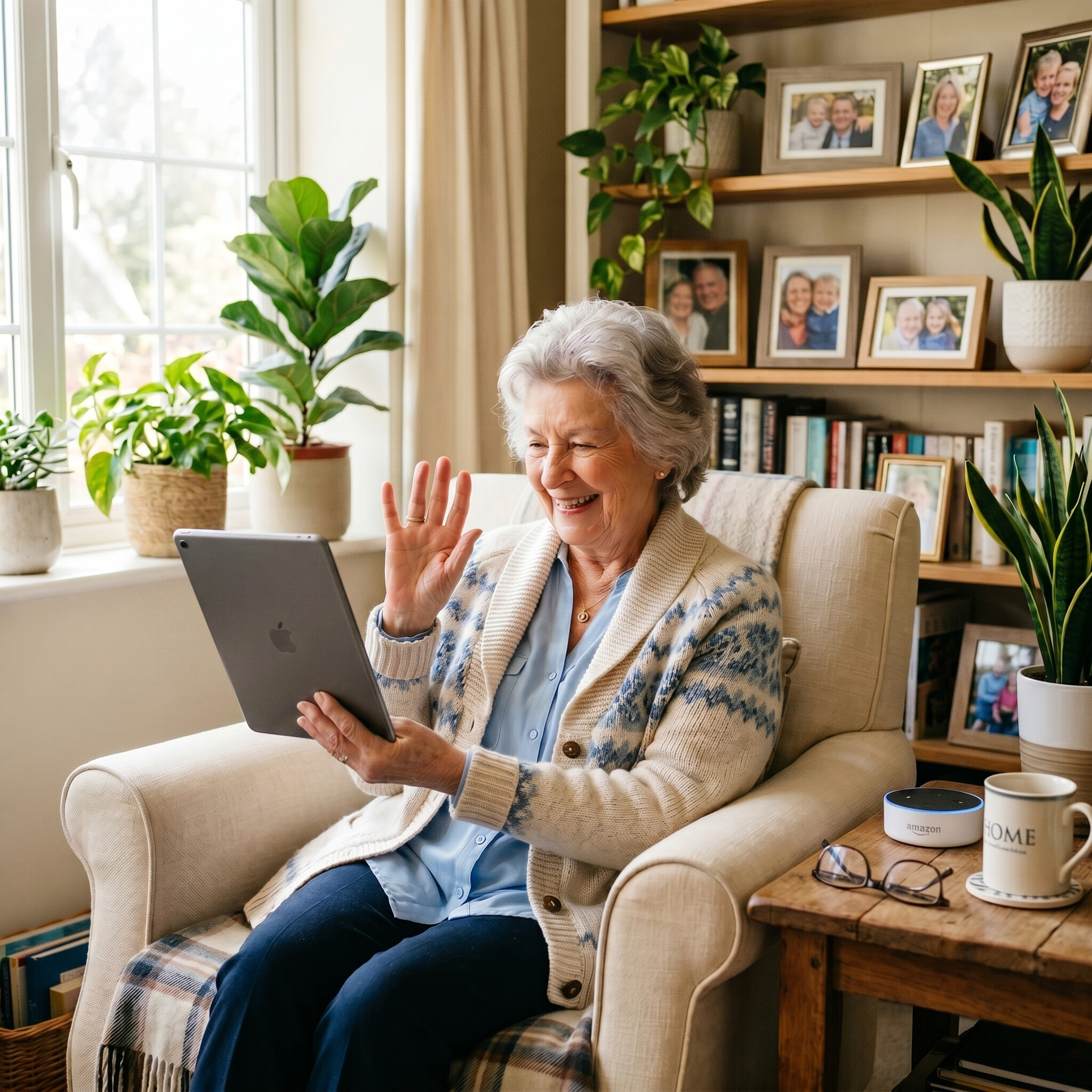 how to monitor elderly parent living alone