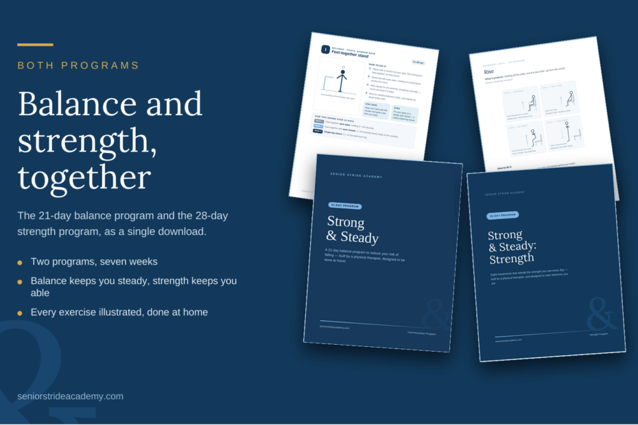 strong and steady complete strength and balance program for seniors