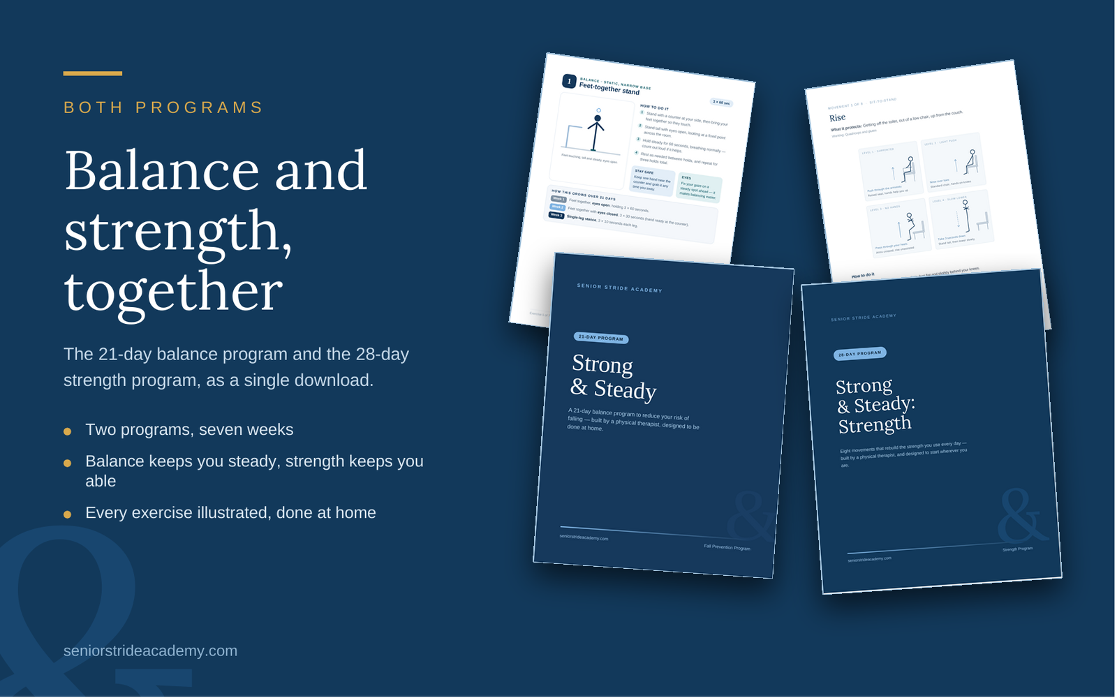 strong and steady complete strength and balance program for seniors