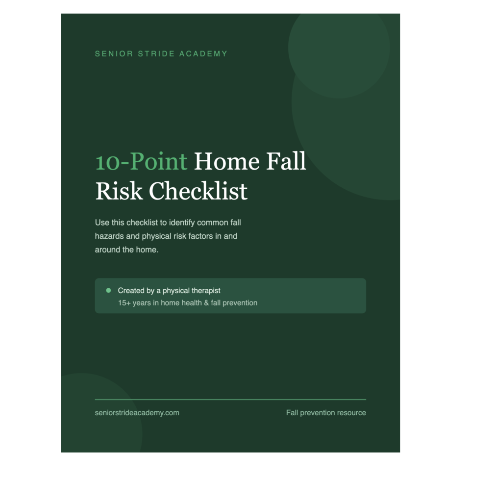 10 point home fall risk checklist for seniors