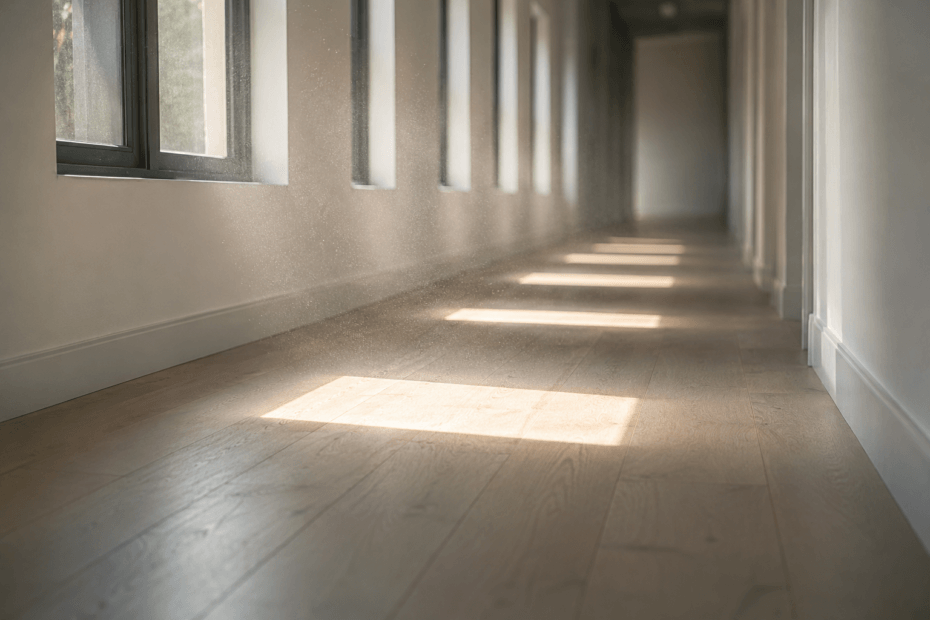 empty hallway to practice improving step length