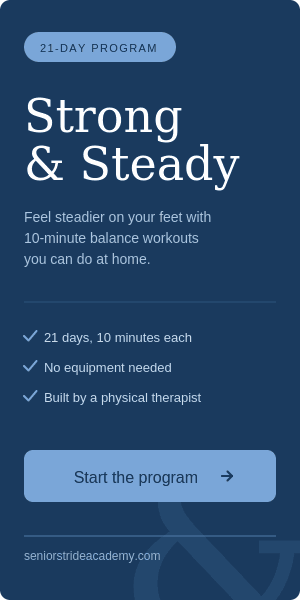 strong and steady balance program for seniors
